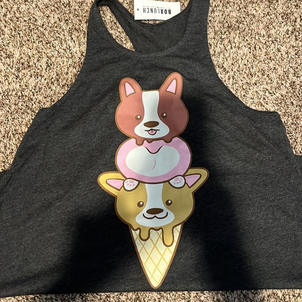 Box Lunch Corgi Ice Cream Tank Top